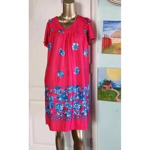 3 LATI Fashion MuuMuu House Dress Knee Length Lot Bundle NIGHT Gowns SzM